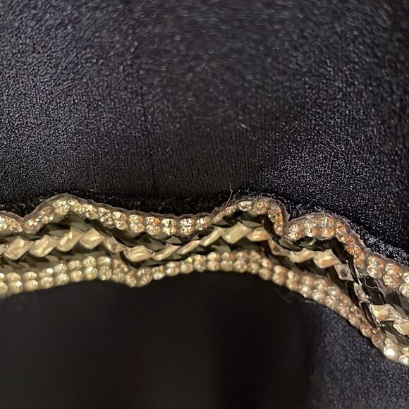 Emerald Sundae woman’s dark navy blue dress with embellished diamonds - Picture 7 of 16